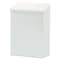 Hospeco Rectangular Indoor Metal Can, White, Top Door, Metal, 8.25 in ND-1W - alternate 1